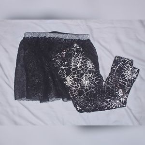 🕸 Spider web skirt and leggings set